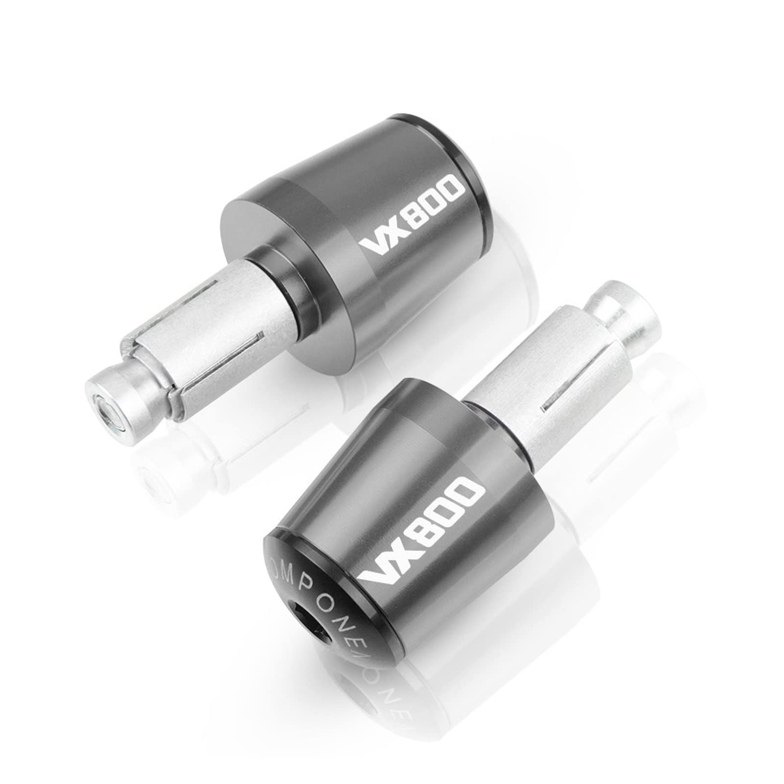 Poignées guidon moto 7/8 antivibration avec embouts pour Suzuki VX800 90-96