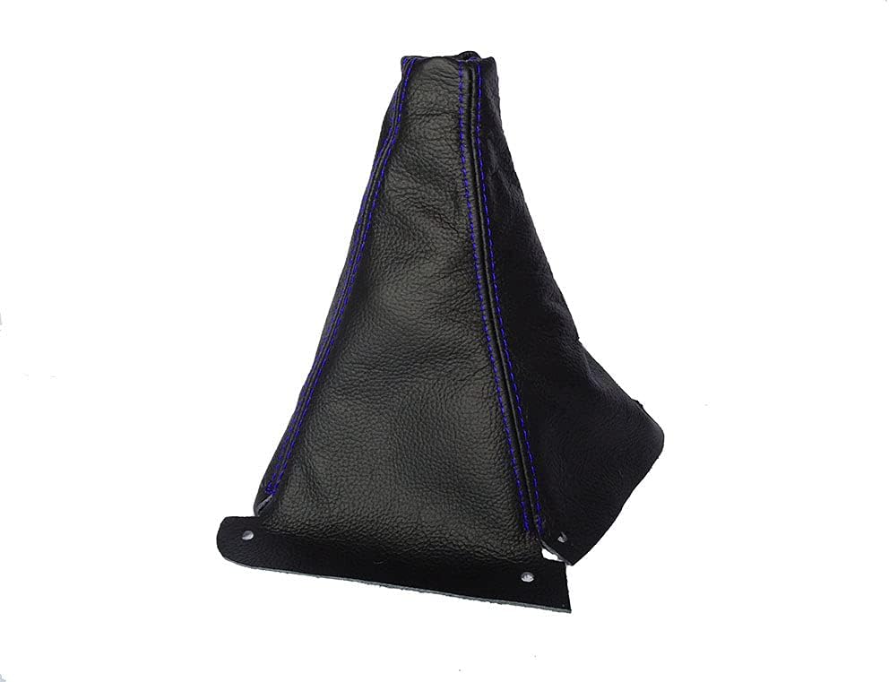 Shift Boot Compatible with Nissan Skyline R33 Leather Various Stitching Colour Available (Blue Stitch)