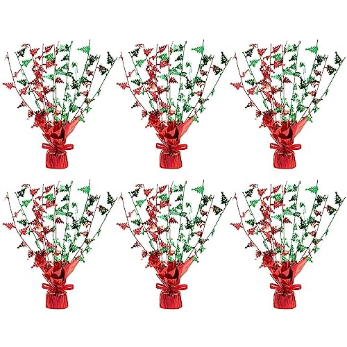 Juvale 6-Pack Red Center Table Weights - 13.5 x 2.3 x 1.7 In - Balloon Centerpieces & Festive Balloon Weights for Party Table Decoration