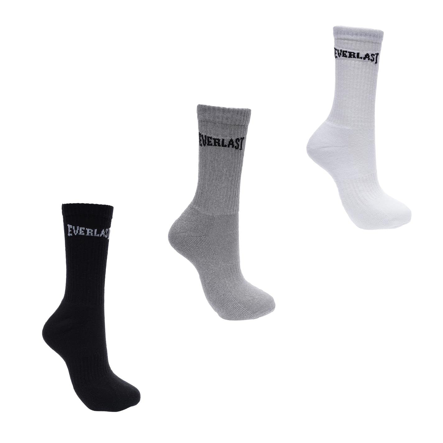 Everlast Mens 3 Pack Crew Socks