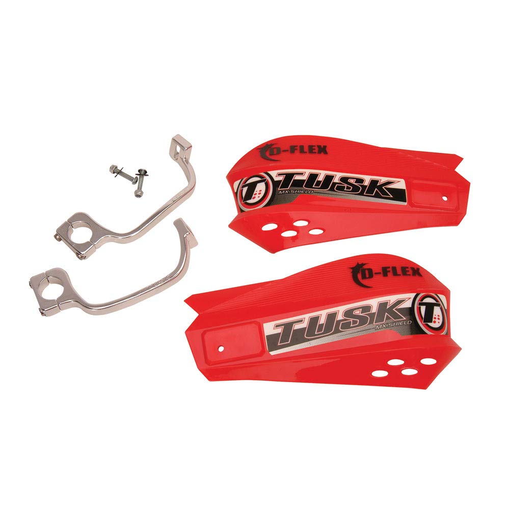 Tusk Tusk MX D-Flex ATV Handguards Red