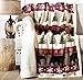 Carstens Soft Sherpa Plush Throw Blanket, Tall Pine Collection