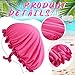 Vinsatin 4 Pcs UV Protection Tanning Face Cover Bonnet Cap Set Tanning Mask and Hair Cap Protective Bonnet for Women(Nonwoven Fabric,Pink, Blue)