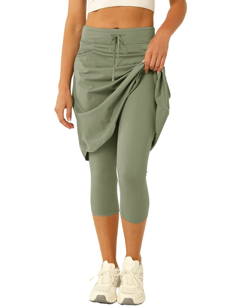 Jupe de tennis avec poches pour femme Longueur genou 50,8 cm