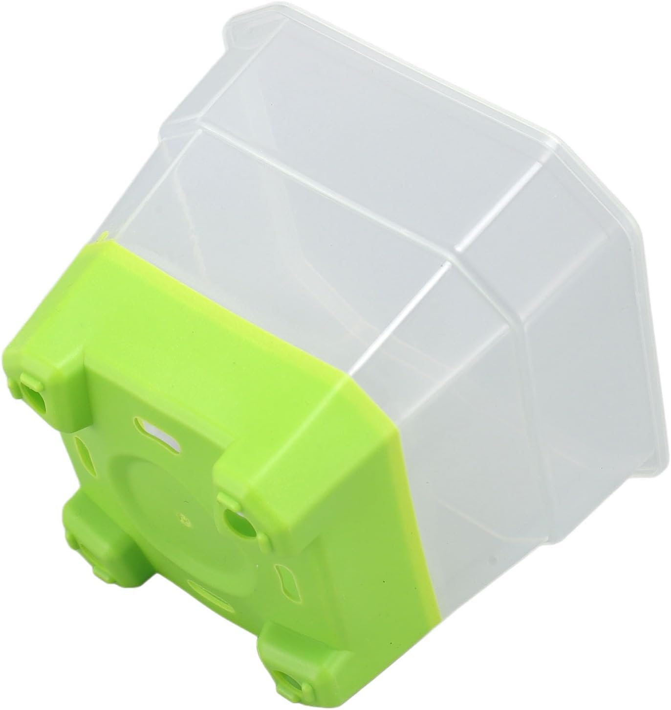 20Pcs Reusable Silicone Nursery Pot Planters Variety Pack, Transparent Square Seed Starting Pots for Indoor Outdoor Plants, Flower Seedling Trays with Stable Base for Home Garden F (Green)