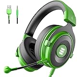 [Modisch und langlebig]: Entwickelt mit Metallrahmen und Metall-Kopfhörergitter sorgen für die Haltbarkeit und stilvolles Aussehen des Gaming Kopfhörer. Die EKSA Gaming Headset bestehen aus maßgeschneiderten Ohrpolstern aus Proteinleder, die langlebig und langlebig sind und Atmungsaktivität und Schallisolierung perfekt ausbalancieren. Surround Klang, gute Haltbarkeit, hocher Tragekomfort. Dies ist das Gaming Headset, nach dem Sie gesucht haben.