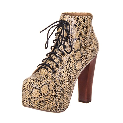 Jeffrey Campbell Lita Snake Beige