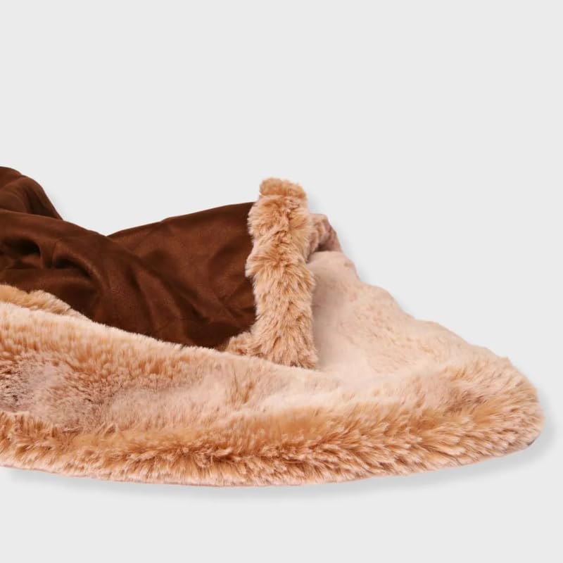 Image of Blanket for Dog & Cat 100% Polyester Warm Comfortable pet Blanket (Small, Brown)