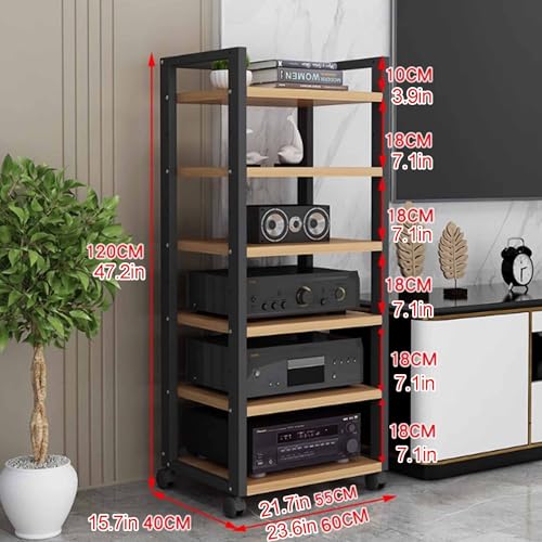 Meuble de rangement pour composants stéréo résolvant le manque d'espace - 2