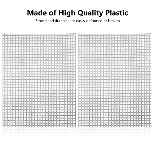 Dohia Plastic Mesh Canvas Sheets 13.7 X 10.6 Inch Plastic Canvas Embroidery Crafting Acrylic Yarn Crafting Knit Crochet Projects Make Aquarium Dividers D2-SLWP - Thumbnail 4