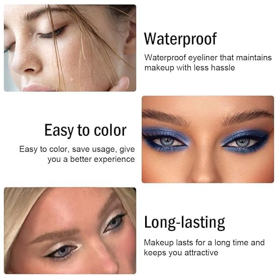Set de 12 lápices delineadores glitter gel coloridos miniatura 5