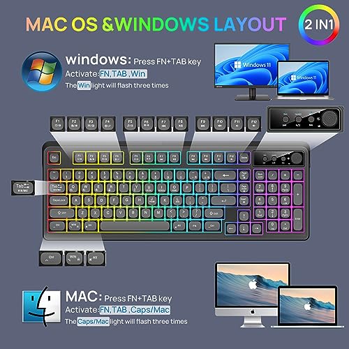 Teclado Gamer BT98 KOLMAX Conectividad Bluetooth miniatura 5