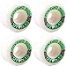 Speedlab Wheels Nomads White/Green Skateboard Wheels - 56mm 97a (Set of 4)