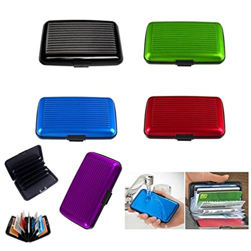 KinshopS Credit Card Wallet Holder Aluminum Metal Waterproof Anti-magnetic Case Holder - Image 4