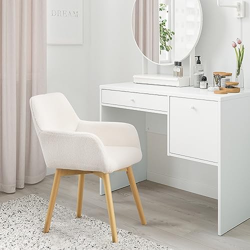 Sillón Plegable Teddy Velvet Blanco miniatura 4