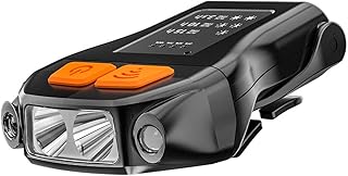 NEX&CO 充電式 キャップライト 帽子ライトクリップ モーションセンサー ヘルメットライト クリップ式 明るい 200ルーメン 0-90°角度調整可能 3段階切替 防水性能IPX5 Type-c急速充電 15時間連続点灯可能 釣りライトキャンプ/サイクリング/ハイキングなどのアウトドア活動(ブラック)