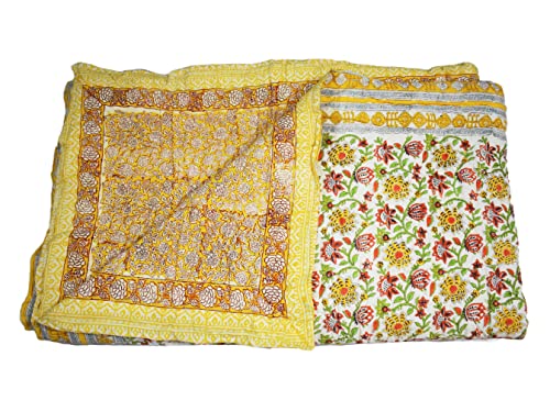 Couette Kantha coton contre lit banal drapé couverture grand format