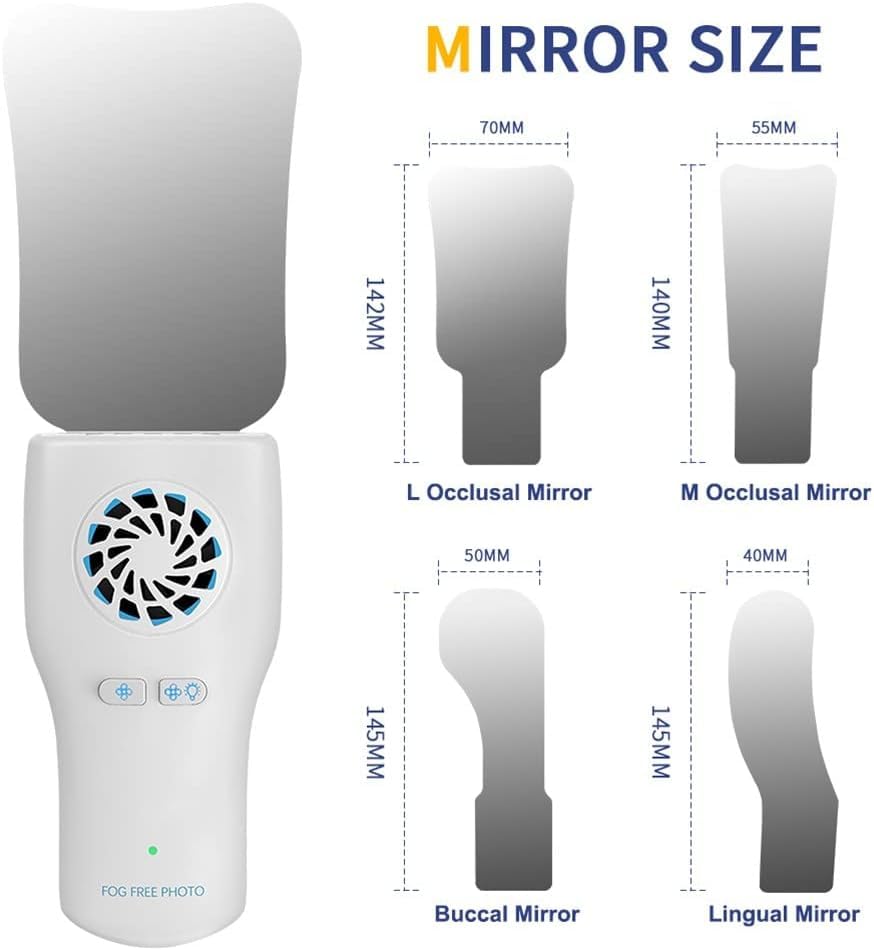 Miroirs Dentaires Anti-buée Avec LED - Pour Dentisterie Ou Labo - Neufs - Sans Marque