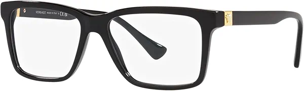 Versace VE 3328 GB1 Black Plastic Rectangle Eyeglasses 56mm