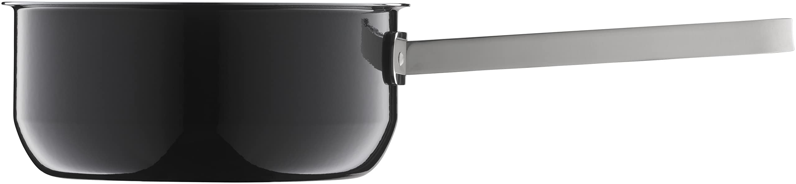 WMF Fusiontec Mineral Stielkasserolle 16 cm ohne Deckel, Kochtopf klein, 1,3l, Milchtopf Induktion, High-Tech Keramik, backofenfest, kratzfest, Made in Germany, spülmaschinengeeignet, schwarz