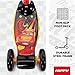 Huffy Disney Pixar Cars Preschool Scooter with Lights, Bell, and Water Bottle, Superhero Red