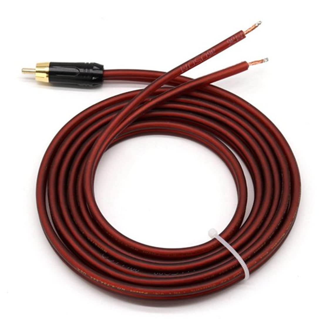 Muuisndjaq 2Pcs Speaker Cable Bare Wire Speaker Wire to Plug,Replace Plug Connector Adapter to Bare Wire Open Audio - Image 2