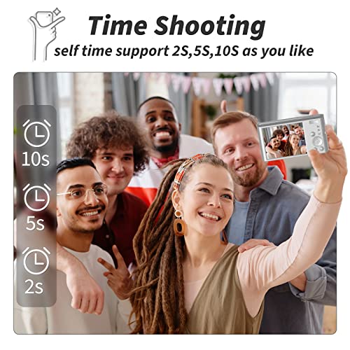 image for Digital Camera, Saneen 4K Vlogging Cameras for Photography & YouTube, 