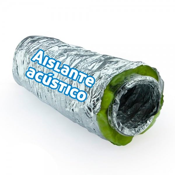 Tubo flexible aislado acústico para aire acondicionado y climatizacion