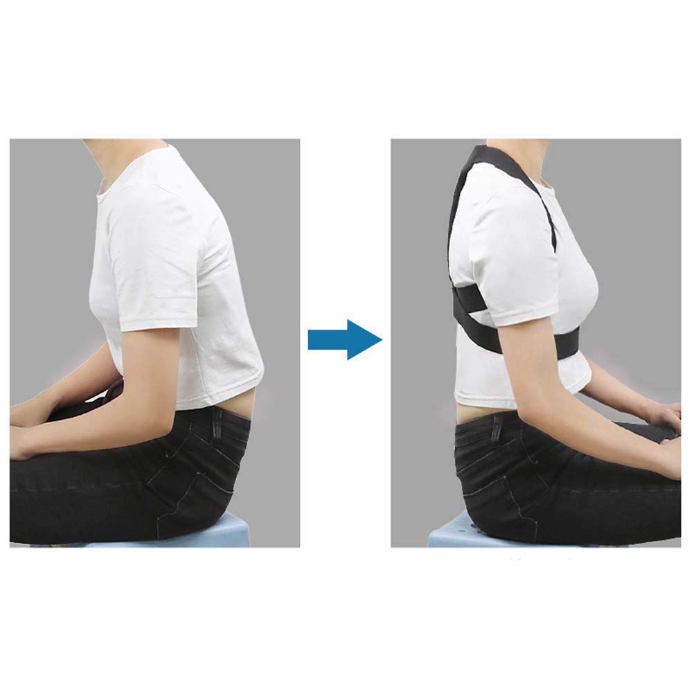 Multar Corrector de Postura Espalda; Soporte de Espalda y Columna Lumbar; Aliviar el Dolor de Espalda y Hombro; Ajustables; para Hombres y Mujeres Unisexo