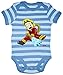 Hariz Baby Body Rayas Bombero manguera extintor profesional bomberos Plus tarjetas de regalo azul marino azul/cielo azul 0 – 3 meses