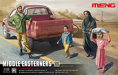 Meng Models Middle Eastern Citizens Figure Set, Scale 1/35