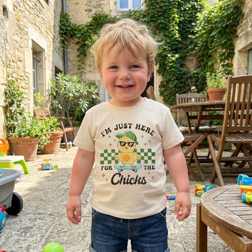 Image of Easter Bunny Shirt for Toddler Boys Girls Kids Funny Rabbit Letters Graphic Cotton Short Sleeve T-Shirt Top