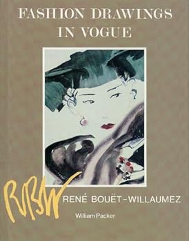 Hardcover Fashion Drawings in Vogue: Rene Bouet-Willaumez Book
