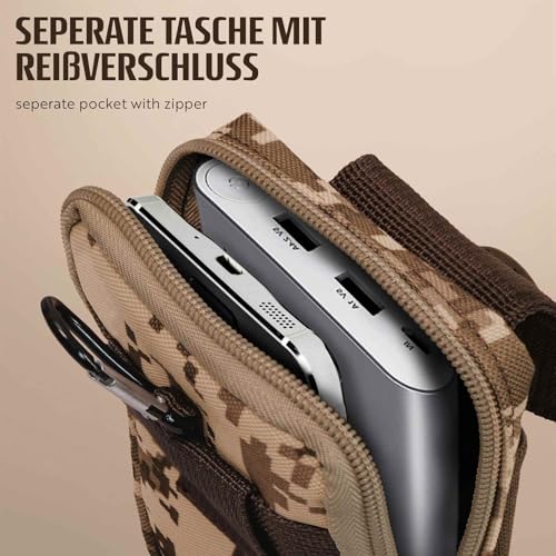 Étui de survie Huawei nova 13 Pro ONEFLOW en nylon marron