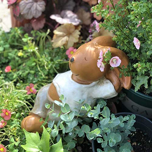 Statue d'extérieur lapin de décoration de jardin et cour - 4