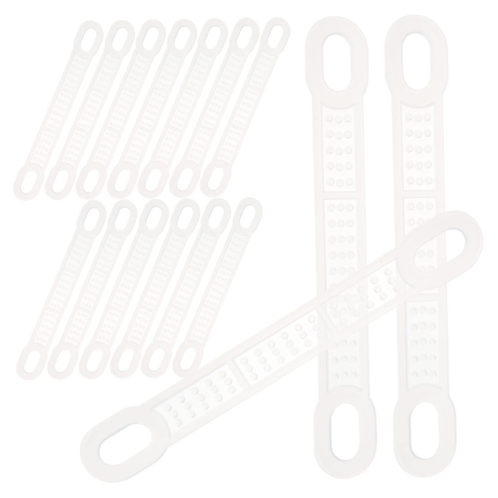 KOMBIUDA 50pcs Non-Slip Hanger Strip Clothing Hanger Strips Coat Hanger Grips Coat Hanger Strip Coat Hangers Hanger Strips for Closet Clear Hangers Hanger Grip Strips Transparent