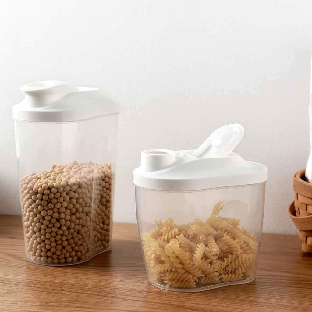 Plastic Cereal Dispenser Storage Box Kitchen Food Grain Rice Container Nice Flour image 2