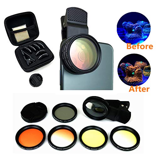 Coral View Lens Professional Photography 10 en 1 Kit Lentes Grandes de Arrecife de 2 pulgadas miniatura 2