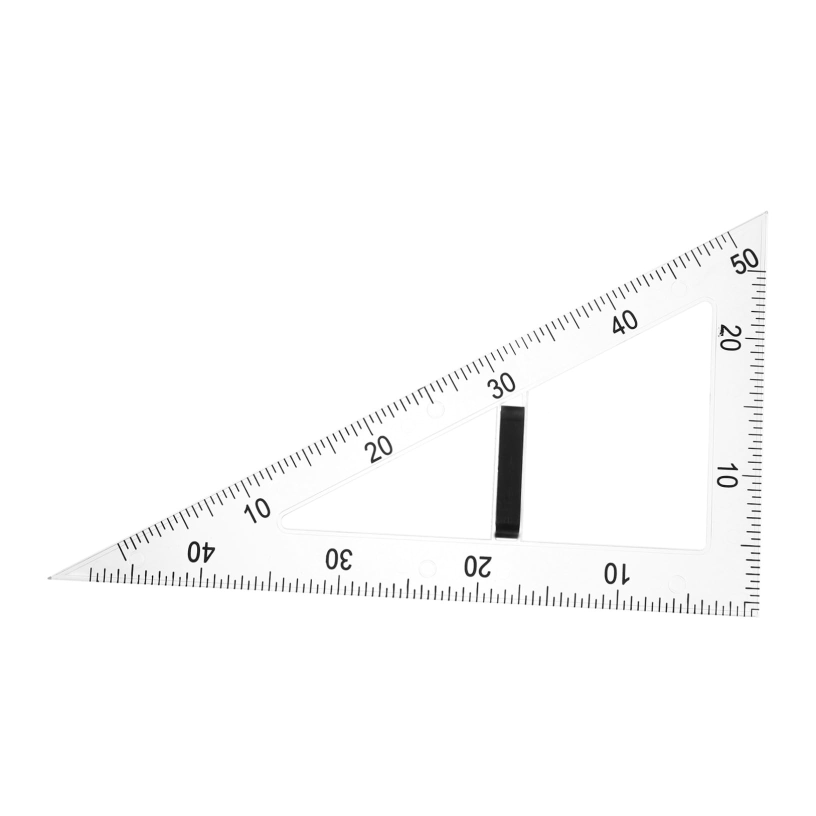 HOMSFOU Multifunktionales Magnetisches Dreieckslineal mit 60-Grad Winkelmesser aus ABS für Mathematikunterricht und Präzises Zeichnen magnetischen Oberflächen