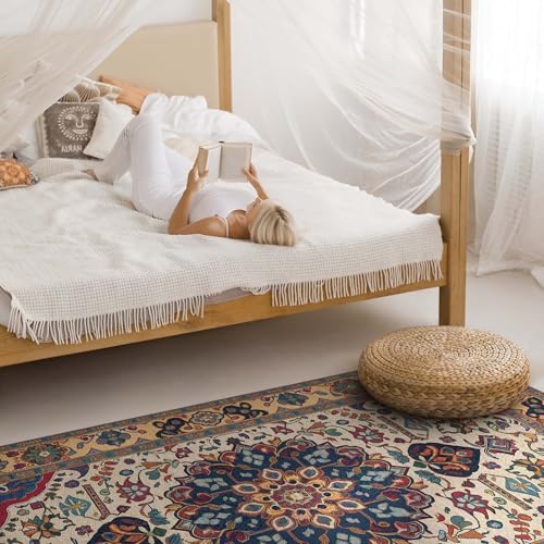 Tapis en forme de vinyle 80x120 cm rectangle PVC pour décoration de maison intérieure - 4