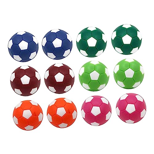 POPETPOP 36mm Mini Table Football Balls 12pcs Set Vibrant Colors Perfect for Boys and Girls' Play and Counting