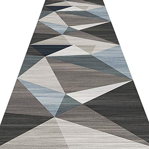 Tapis couloir antidérapant et étanche motifs géométriques B - 2