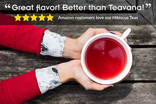 image for Fusion Teas Strawberry Fields Hibiscus Herbal Fruit Tea - Caffeine Fre