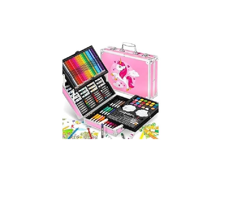 Boîte de coiffeuse licorne ECLET avec peinture et papeterie pour enfants