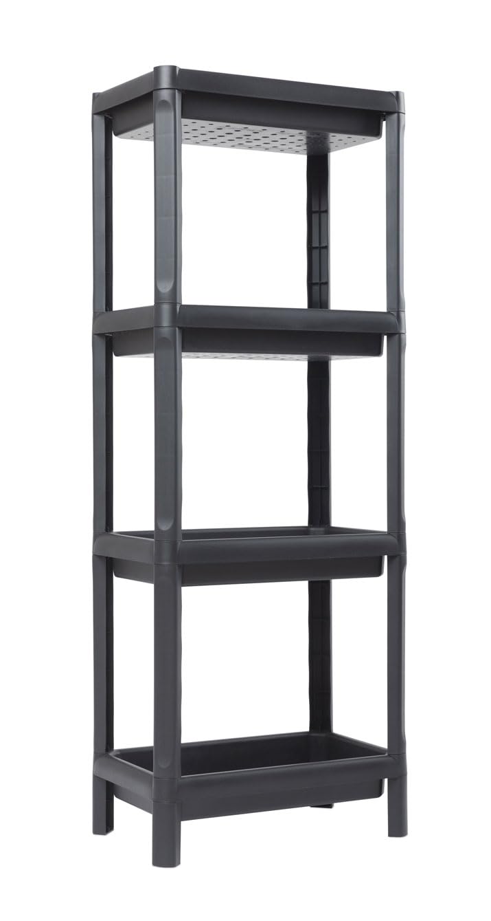 Étagère Linda DEA HOME noire pour ranger avec style votre buanderie ou votre atelier d'artiste