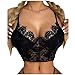 QSSA Reggiseno Push Up in pizzo sexy canestro Caraco per estate, collo alto V da donna, in pizzo, reggiseno