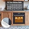 24 Inch Built-in Single Wall Oven, 2.5 Cu.ft Electric Convection Oven with 8 Cooking Modes, Stainless Steel Touch Control Oven for Kitchen #4