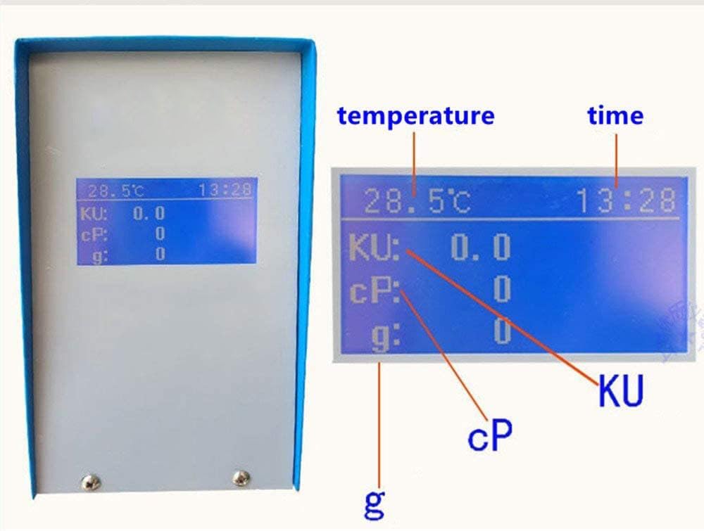 Stormer Viscosity Meter Stormer Viscometer Rotary Stormer Viscosimeter with Range 40.2~141.0KU 27cP-5250cP 32~1099g ASTM D562 Standards RS232 Interface Accuracy 1.50%