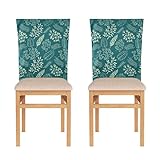 Décoration d'intérieur élégante : nous avons une variété d'imprimés lumineux et de housses de chaises de couleur unie pour correspondre à votre style moderne. Vous pouvez changer l'ambiance de votre décor en fonction de la saison, ajoutant un peu de style et d'élégance. Dossier de chaise facile à porter/enlever, sangle inférieure, peut attacher le pied de la chaise et d'autres positions, ne tombe pas facilement. Il s'agit de la combinaison parfaite de décoration et de protection que vous pouvez obtenir