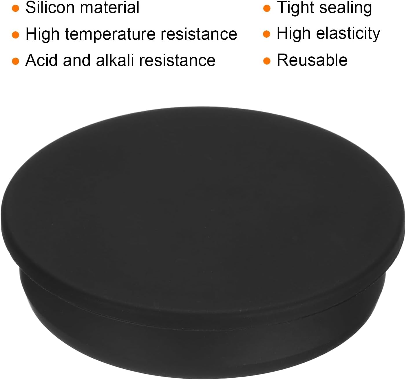 MECCANIXITY High Temp Silicone Plug Mount Dia 78.6mm/3.09 Inch T Shaped Rubber Stopper Hole Plugs for Powder Coating Plating Waterproof Sealing Plugs Black Pack of 1(OD 85mm/3.35 Inch)